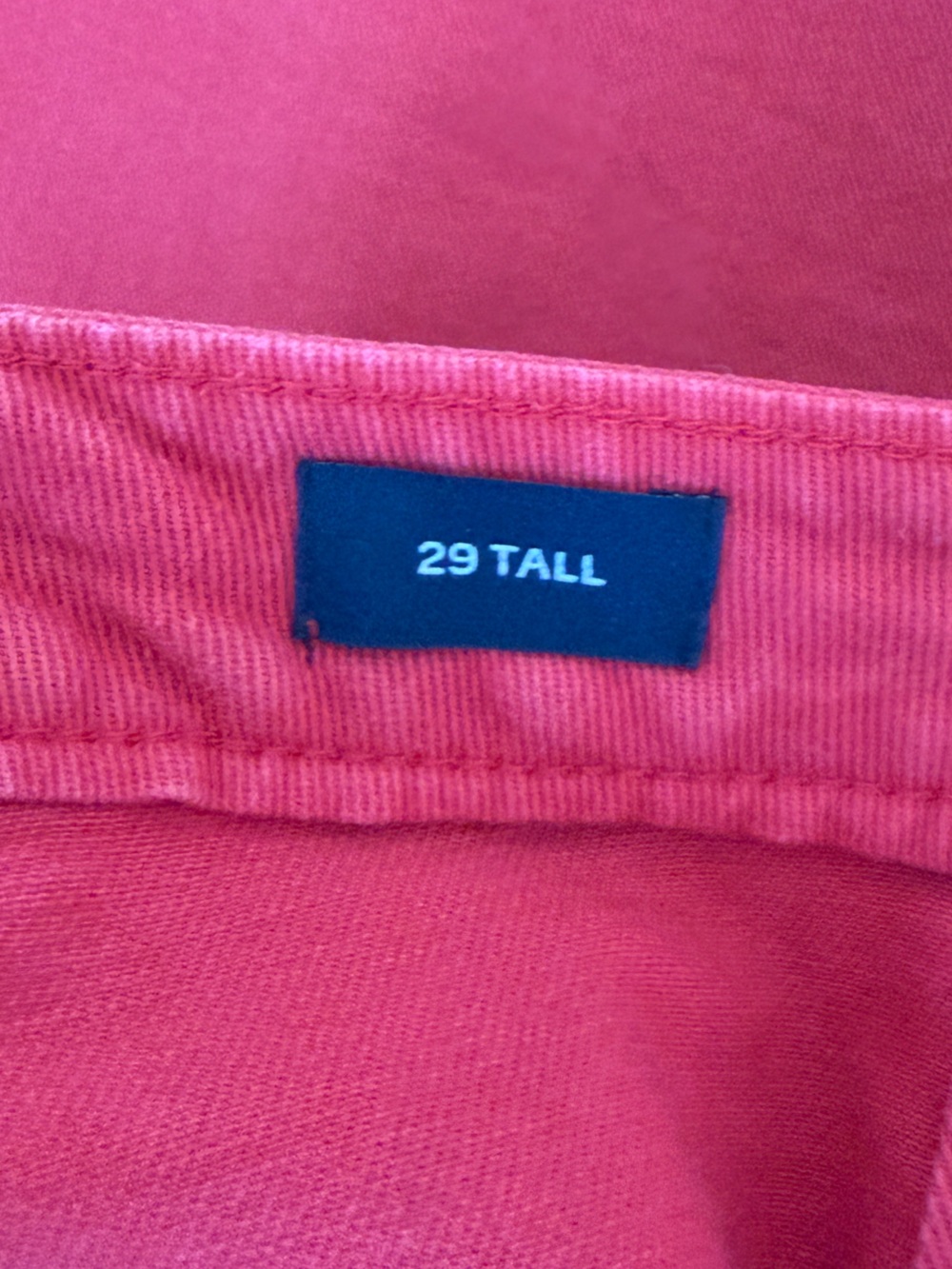GAP Red Denim Button-Front Skirt - Picture 3 of 4